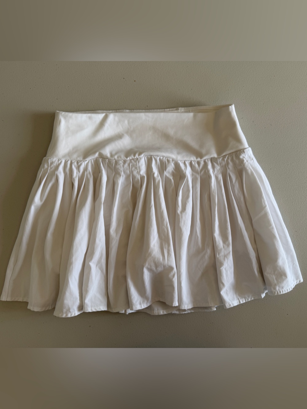 all in motion White Waist Flared Mini Skirt M